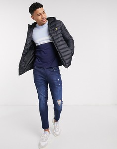 Легкая черная стеганая куртка Lyle & Scott-Черный