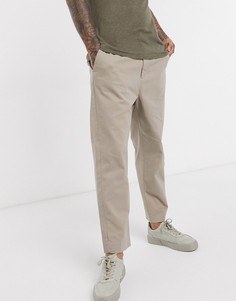 Узкие брюки песочного цвета AllSaints-Бежевый