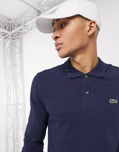 Футболка-поло с длинными рукавами Lacoste-Синий