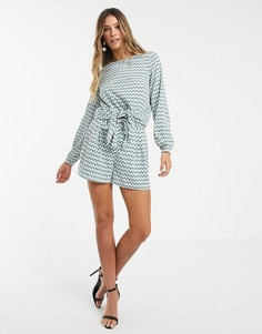 Шорты с геометрическим принтом и завязкой из комплекта Vero Moda-Мульти