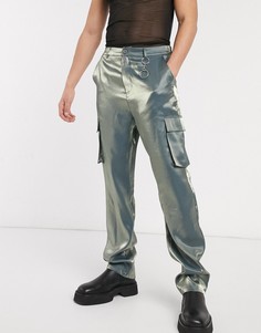 Широкие брюки-карго ASOS EDITION-Синий