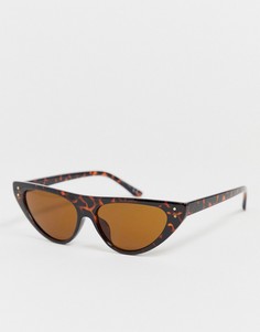 Солнцезащитные очки "кошачий глаз" с плоским верхом Aldo-Коричневый