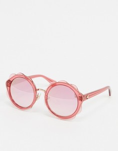 Золотистые солнцезащитные очки в стиле ретро Kate Spade-Красный