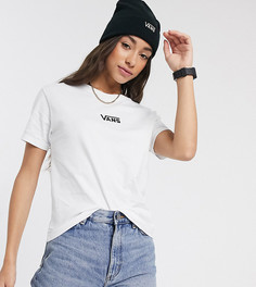 Белая футболка свободного кроя с вышитым логотипом Vans-Белый