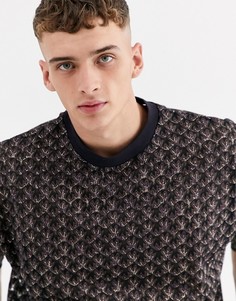 Фестивальная oversized-футболка с разрезами по бокам ASOS DESIGN-Черный