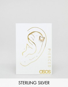 Пирсинг-кольцо для уха с шипом ASOS DESIGN-Золотой