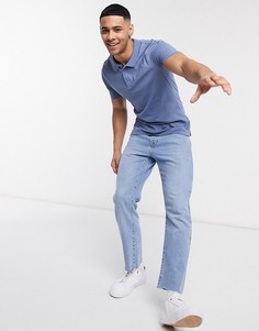 Синее обтягивающее поло New Look-Синий