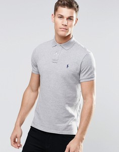 Серая футболка-поло Polo Ralph Lauren-Серый