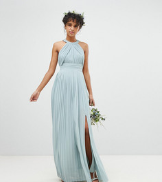 Платье макси с плиссировкой TFNC-Зеленый