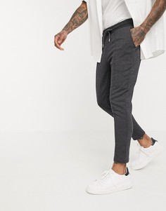 Темно-серые джоггеры скинни со складками ASOS DESIGN-Серый
