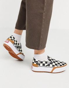 Кеды-слипоны в клетку Vans Classic-Мульти