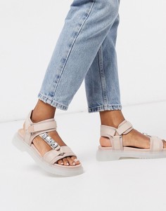Розовые сандалии на резиновой подошве River Island-Розовый