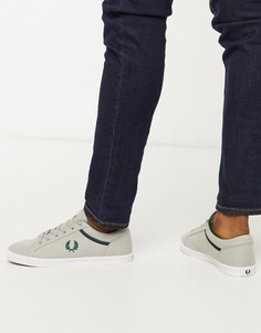 Серые парусиновые кеды Fred Perry-Серый