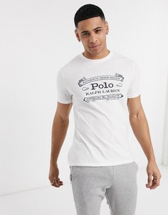Белая футболка с логотипом в стиле ретро Polo Ralph Lauren-Белый