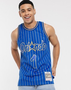 Синяя майка с логотипом команды Orlando и принтом "Penny Hardaway" Mitchell & Ness CNY-Синий