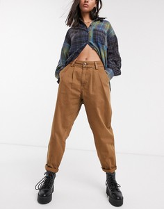 Свободные коричневые брюки Bershka-Коричневый