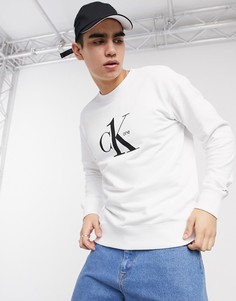 Белый свитшот с логотипом Calvin Klein Jeans CK1 Capsule