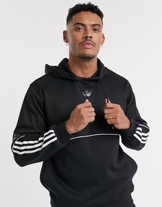 Худи черного цвета с логотипом adidas Originals-Черный