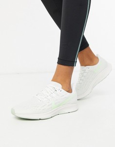 Бело-зеленые кроссовки Nike Running Air Zoom Pegasus 36-Зеленый