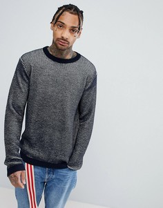 Темно-синий фактурный джемпер ASOS DESIGN