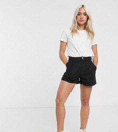 Черные шорты чиносы ASOS DESIGN Petite-Черный