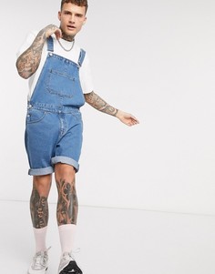 Свободный джинсовый комбинезон ASOS DESIGN-Синий