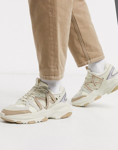 Кроссовки на массивной подошве ASOS DESIGN-Светло-бежевый