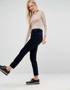 Вельветовые брюки Monki-Темно-синий
