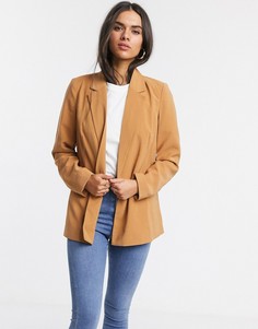 Светло-коричневый строгий пиджак Vero Moda