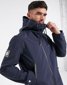 Темно-синяя короткая парка Pretty Green-Темно-синий