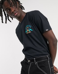 Черная футболка с вышивкой Vintage Supply-Черный