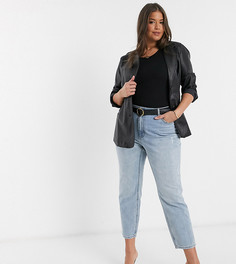 Светло-синие джинсы до щиколотки в винтажном стиле Vero Moda Curve-Синий