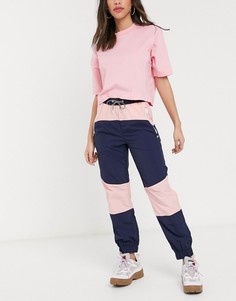 Синие/розовые джоггеры в стиле колор блок Tommy Jeans-Мульти