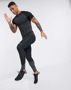 Леггинсы для бега с контрастными вставками ASOS 4505-Черный
