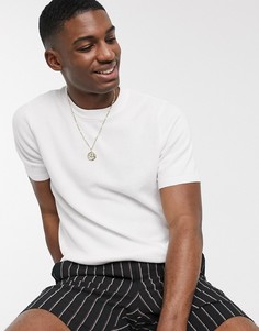 Белая трикотажная футболка Topman-Белый