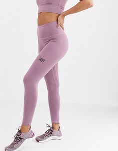 Фиолетовые леггинсы с небольшим логотипом HIIT-Фиолетовый