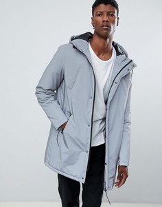 Серебристая парка ASOS DESIGN-Серебряный