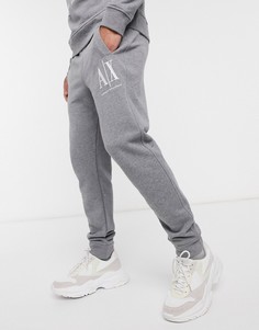 Серые джоггеры с логотипом "AX" Armani Exchange-Серый