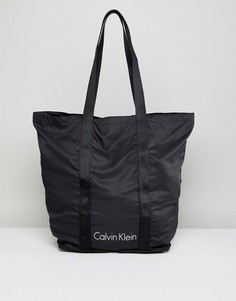 Черная складываемая сумка Calvin Klein-Черный