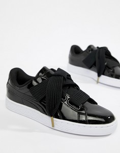 Лакированные кроссовки Puma Basket-Черный