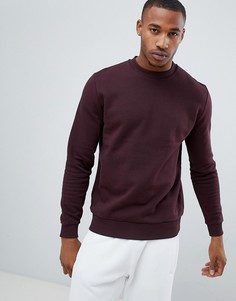 Бордовый свитшот ASOS DESIGN-Красный