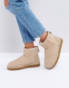Кремовые ботинки UGG Classic Mini II-Кремовый