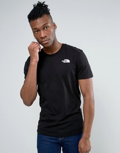 Черная футболка с логотипом на груди The North Face-Черный