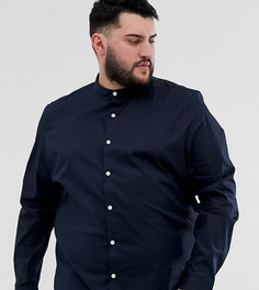 Темно-синяя рубашка классического кроя с воротником на пуговице ASOS DESIGN Plus-Темно-синий