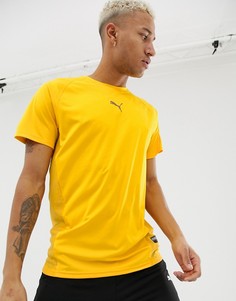 Желтая футболка с принтом Puma VENT-Желтый