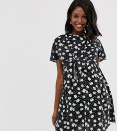 Платье мини с запахом и цветочным принтом ASOS DESIGN Maternity Nursing-Мульти