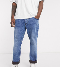 Синие выбеленные джинсы узкого кроя Only & Sons-Серый