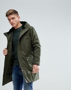 Плотная парка цвета хаки с вышивкой ASOS-Зеленый