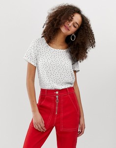 Футболка со звездным принтом Only-Белый