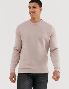 Пыльно-розовый свитшот из органического хлопка ASOS DESIGN